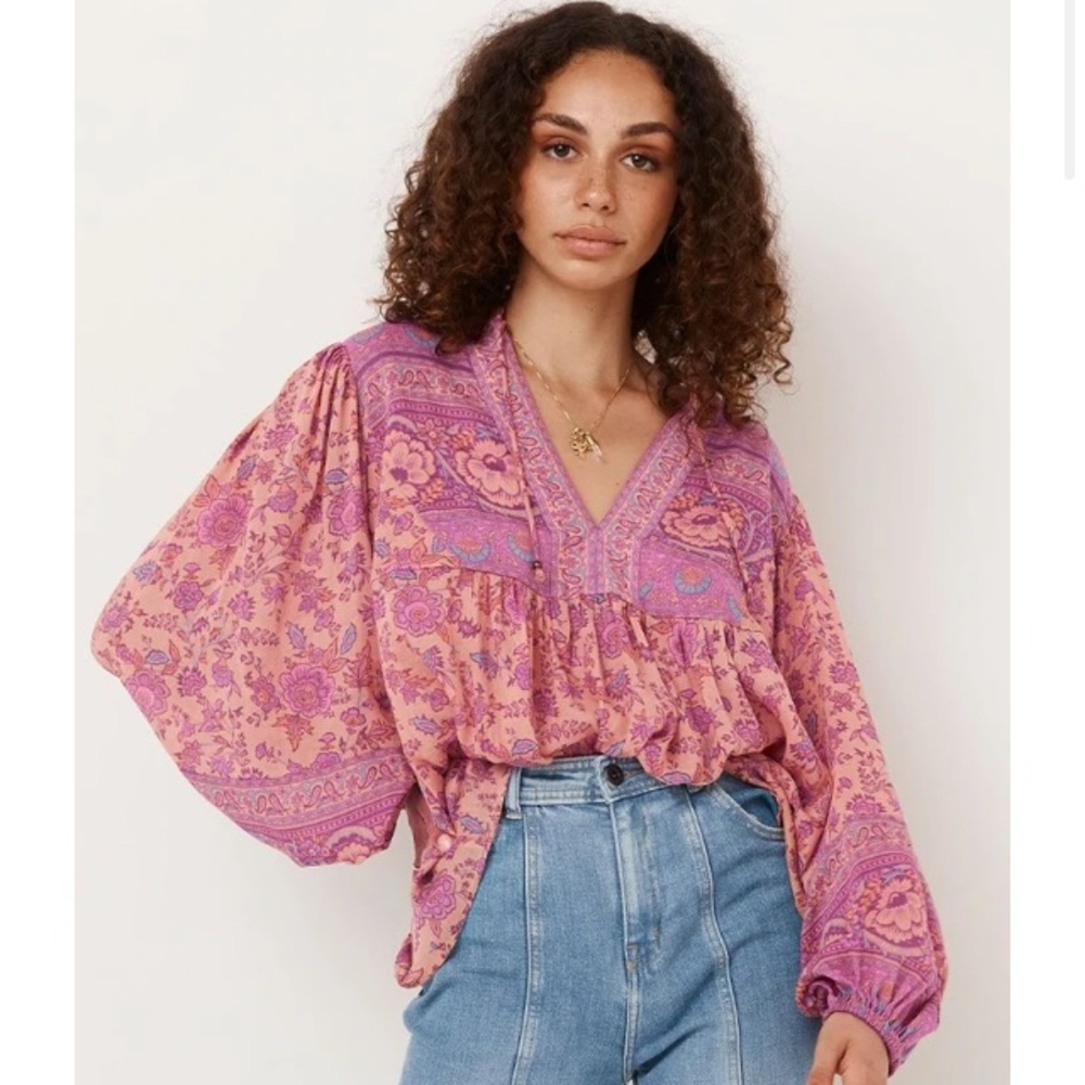 Spell Folk Song Blouse in Blossom